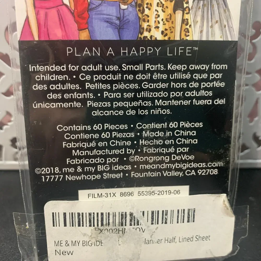 NIP Happy Planner paper 60 half lined sheets 60 FILM-31X Rongrong MAMBI